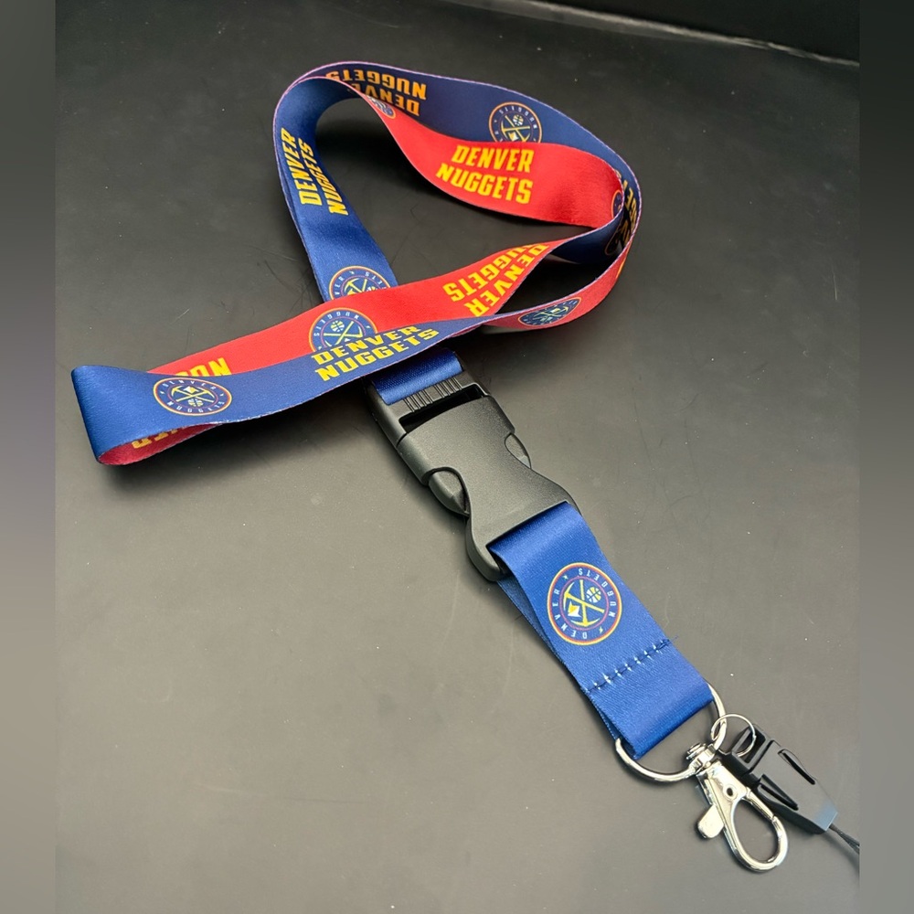 NBA Denver Nuggets Red and Blue Lanyard